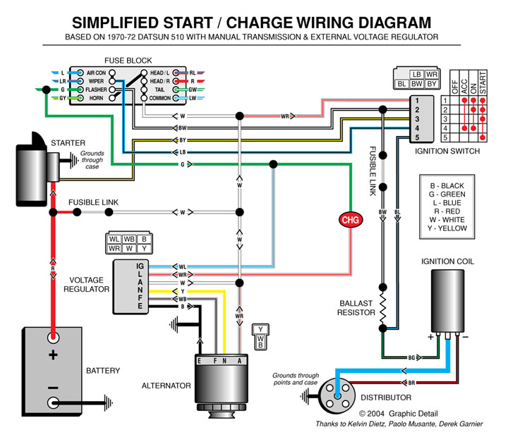Ka Alternator And Voltage Regulator, 1965 Ford Mustang Charging System Wiring Diagram